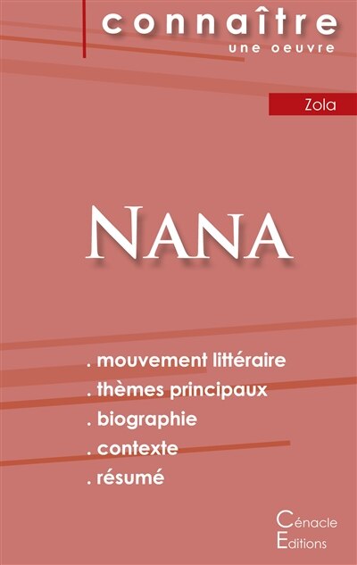Front cover_Fiche de lecture Nana (Analyse littéraire de référence et résumé complet)