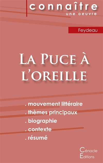Couverture_Fiche de lecture La Puce à l'oreille (Analyse littéraire de référence et résumé complet)