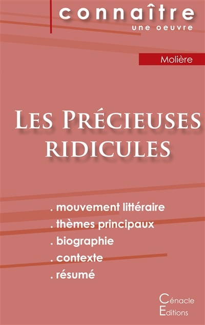 Couverture_Fiche de lecture Les Précieuses ridicules de Molière (Analyse littéraire de référence et résumé complet)