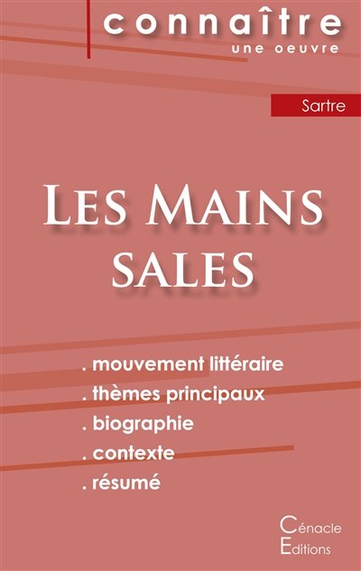 Front cover_Fiche de lecture Les Mains sales de Jean-Paul Sartre (Analyse littéraire de référence et résumé complet)