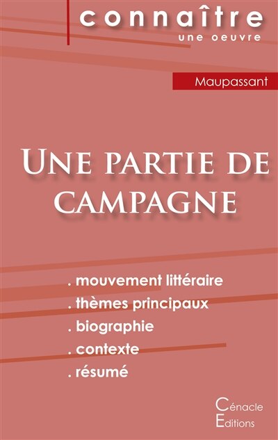 Front cover_Fiche de lecture Une partie de campagne de Guy de Maupassant (Analyse littéraire de référence et résumé complet)