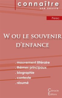 Front cover_Fiche de lecture W ou le Souvenir d'enfance de Perec (Analyse littéraire de référence et résumé complet)