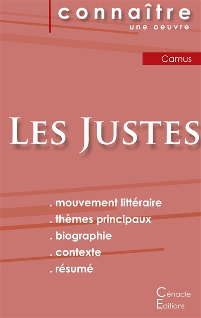Front cover_Fiche de lecture Les Justes (Analyse littéraire de référence et résumé complet)