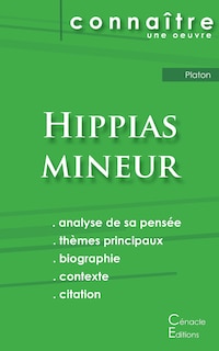 Couverture_Fiche de lecture Hippias mineur de Platon (Analyse philosophique de référence et résumé complet)