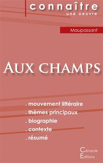 Couverture_Fiche de lecture Aux champs de Maupassant (Analyse littéraire de référence et résumé complet)