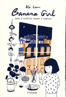 Couverture_Banana girl : jaune à l'extérieur, blanche à l'intérieur