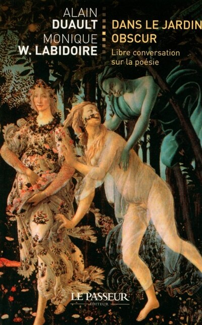 Front cover_Dans le jardin obscur : libre conversation sur la poésie