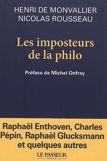 Front cover_Les imposteurs de la philo : nouveaux sophistes et  filousophes