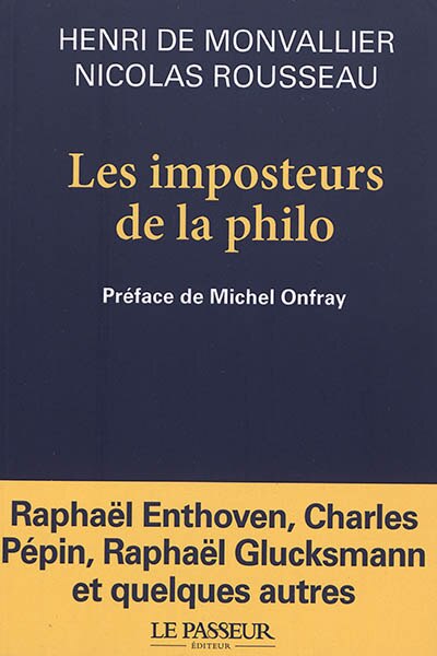 Front cover_Les imposteurs de la philo : nouveaux sophistes et  filousophes
