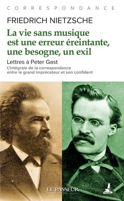 Front cover_La vie sans musique est une erreur éreintante, une besogne, un exil : lettres à Peter Gast : l'intégrale de la correspondance entre le grand imprécateur et son confident