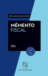 Couverture_M&eacute;mento fiscal 2016