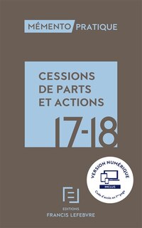 Couverture_Cessions de parts et actions 17-18