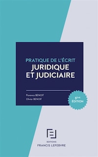 Front cover_Pratique de l'écrit juridique et judiciaire