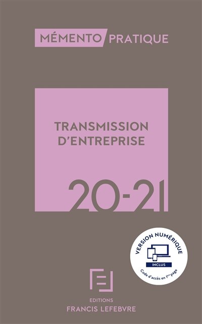 Front cover_Transmission d'entreprise 2020-2021