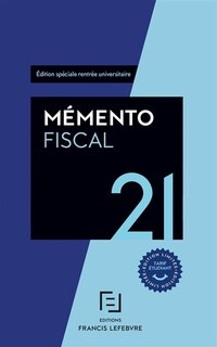 Couverture_Mémento fiscal 2021