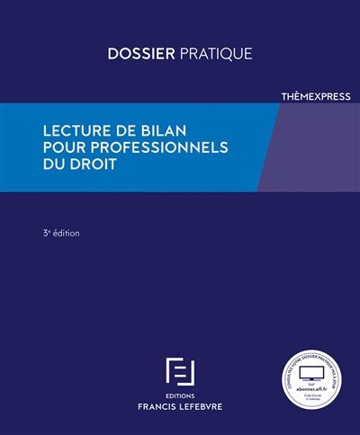 Couverture_Lecture de bilan pour professionnels du droit