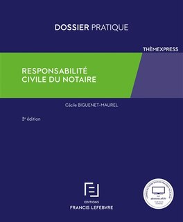 Front cover_Responsabilité civile du notaire