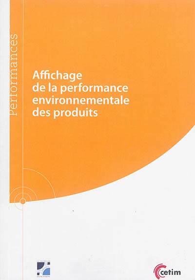 Couverture_Affichage de la performance environnementale des produits