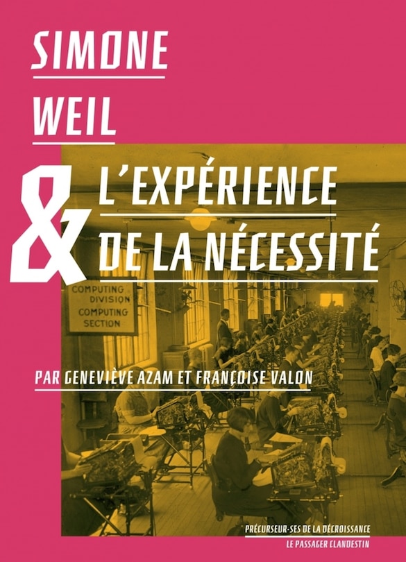 Couverture_Simone Weil & l'expérience de la nécessité