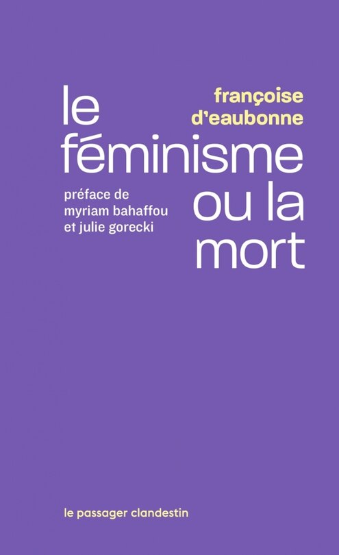 Couverture_Le féminisme ou la mort