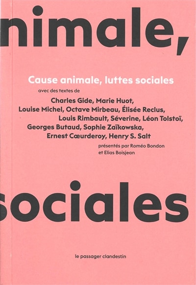 Front cover_Cause Animale, Luttes Sociales