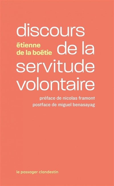 Front cover_Discours de la servitude volontaire