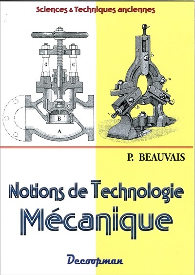 Front cover_Notions de technologie mécanique