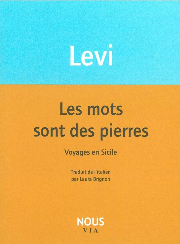 Front cover_Les mots sont des pierres : voyages en Sicile