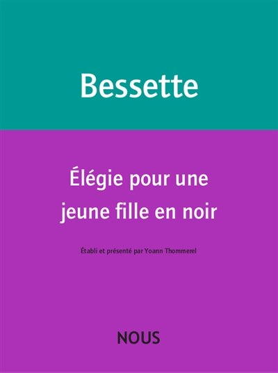 Couverture_Elégie pour une jeune fille en noir