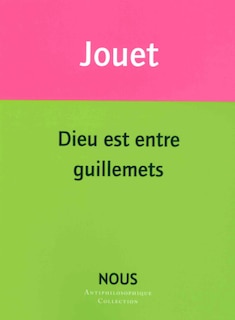 Couverture_Dieu est entre guillemets