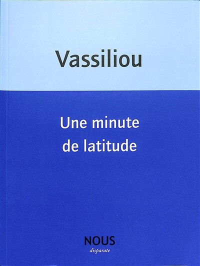 Front cover_Une minute de latitude
