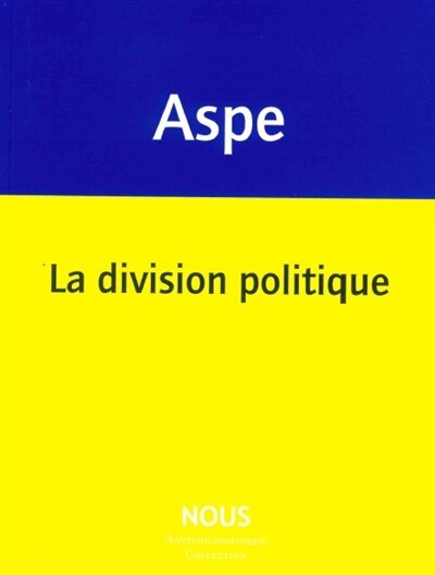 Front cover_La division politique