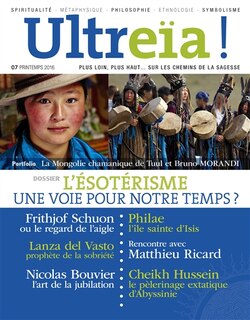 Couverture_Ultreïa !, n°7. L'ésotérisme, une voie pour notre temps ?