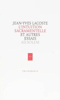 Front cover_L' intuition sacramentelle