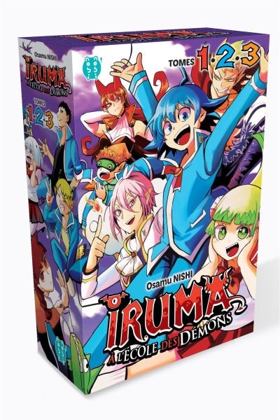 Front cover_Iruma à l'école des démons : coffret tomes 1-2-3