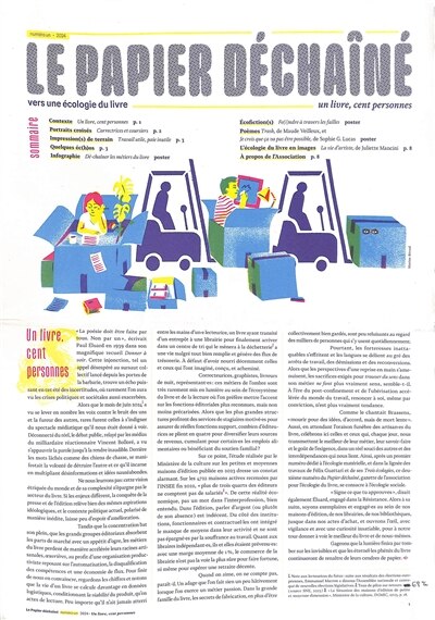Front cover_Papier déchaîné (Le), n°1. Un livre, cent personnes