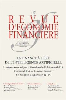 Front cover_Revue d'économie financière, n°159. IA et finance