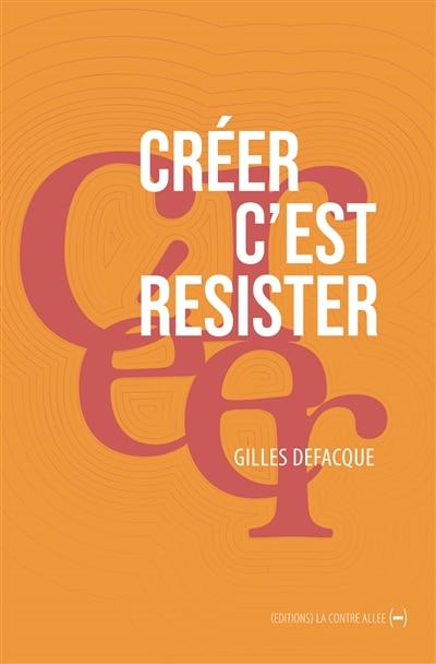 Front cover_Créer c'est résister