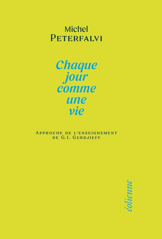 Front cover_Chaque jour comme une vie
