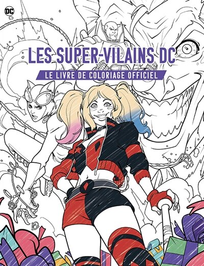 Front cover_Les super-vilains DC, le livre de coloriage officiel