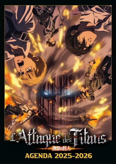 Couverture_L'attaque des titans : saison finale : agenda scolaire 2025-2026