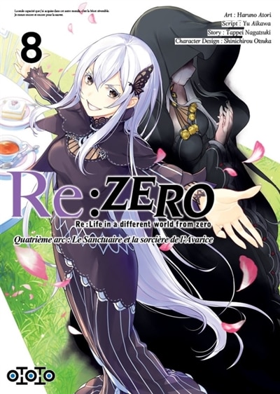 Couverture_Re:Zero : Re:Life in a different world from zero : quatrième arc, le sanctuaire et la sorcière de l'avarice, Vol. 8