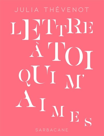 Front cover_Lettre à toi qui m'aimes