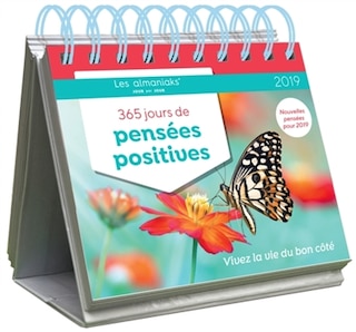 Couverture_365 jours de pensées positives 2019 : vivez la vie du bon côté