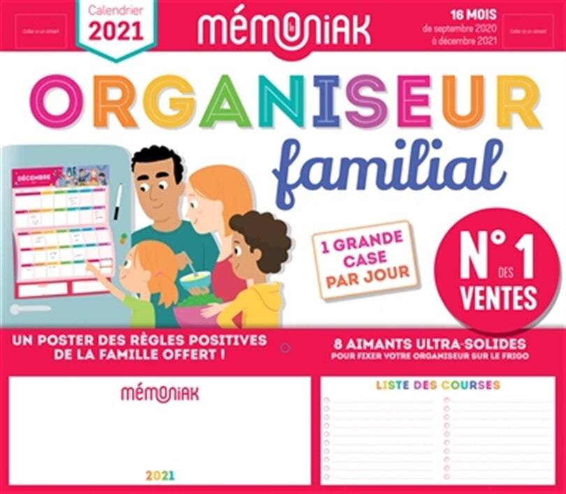 Front cover_Organiseur familial, calendrier 2021