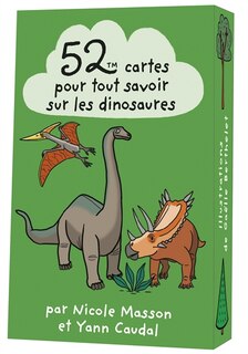 Couverture_52 cartes pour tout savoir sur les dinosaures