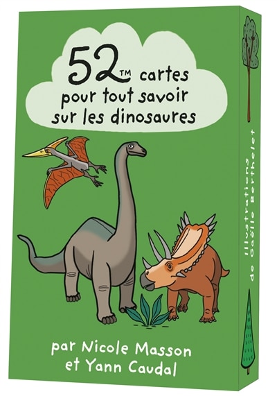 Couverture_52 cartes pour tout savoir sur les dinosaures