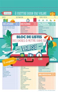 Bloc De Listes Des Choses À Mettre Dans Sa Valise - Mémoniak 202
