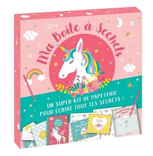 Ma Boîte À Secrets - Licornes : Un Super Kit De Papeterie Pour É