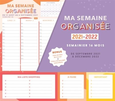 Couverture_Ma semaine organisée 2021-2022